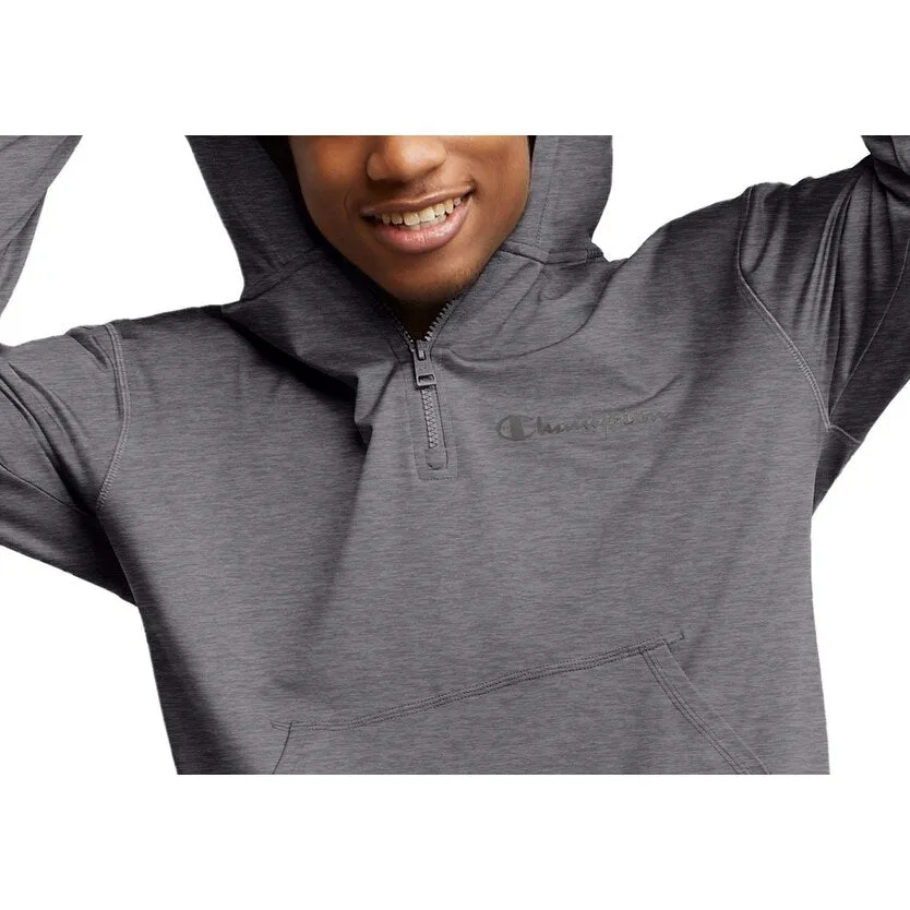 Champion Men's All Day Mvp Quarter Zip Hoodie Gray Size Medium sold by Zulily product image thumbnail 2