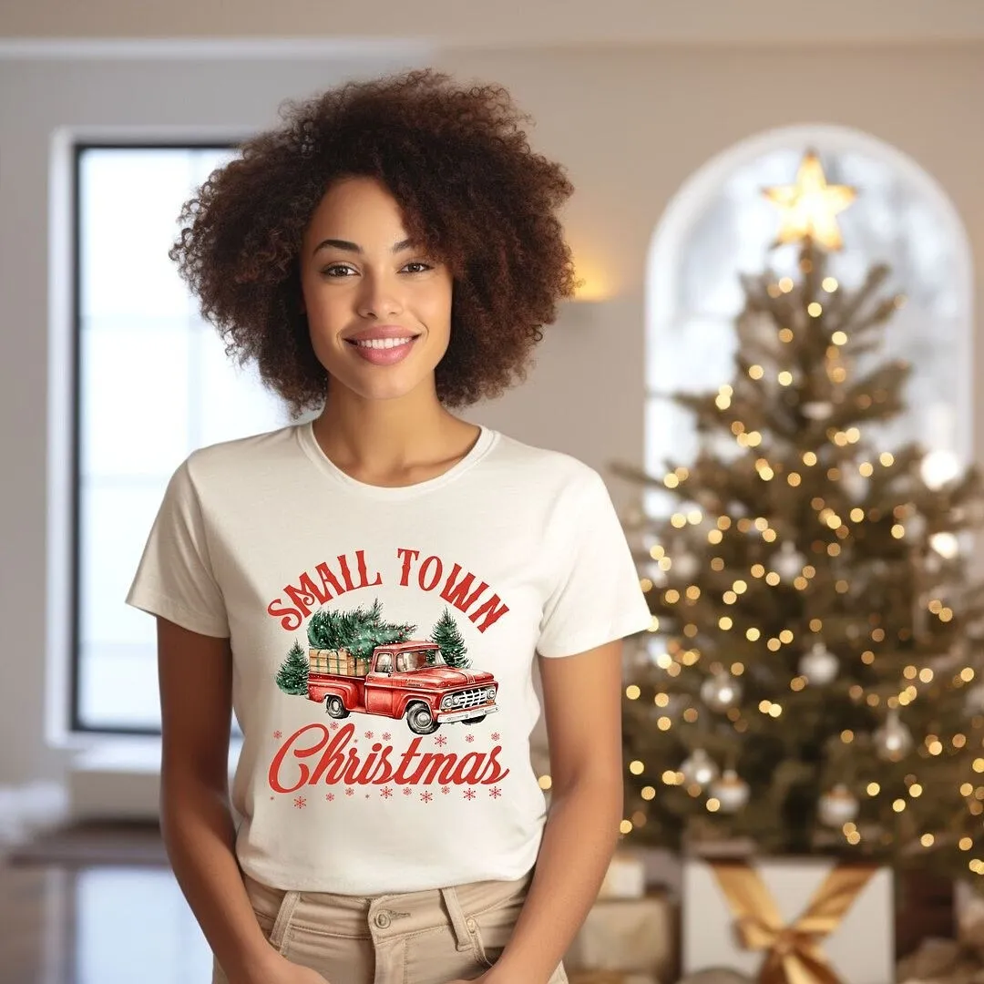 Small Town Christmas Truck Short Sleeve Tee sold by Zulily product image thumbnail 3