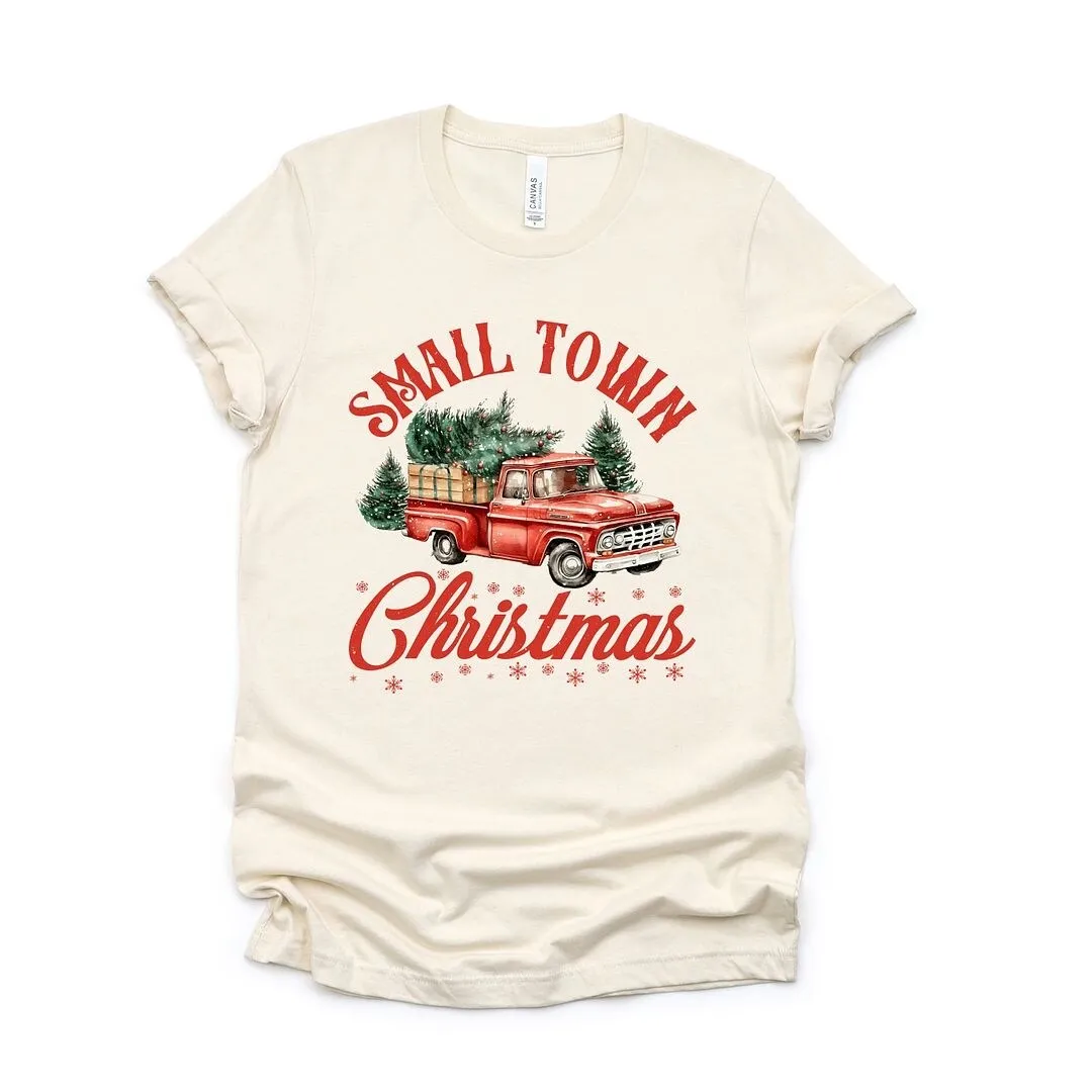 Small Town Christmas Truck Short Sleeve Tee sold by Zulily product image thumbnail 2