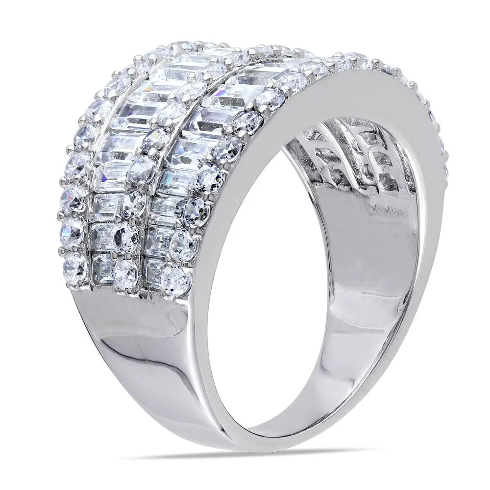 Miadora Sterling Silver Channel-set Cubic Zirconia Anniversary Ring sold by Zulily product image thumbnail 2