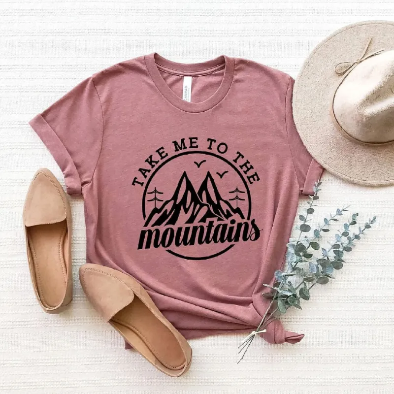Take Me To The Mountains Circle Short Sleeve Tee sold by Zulily