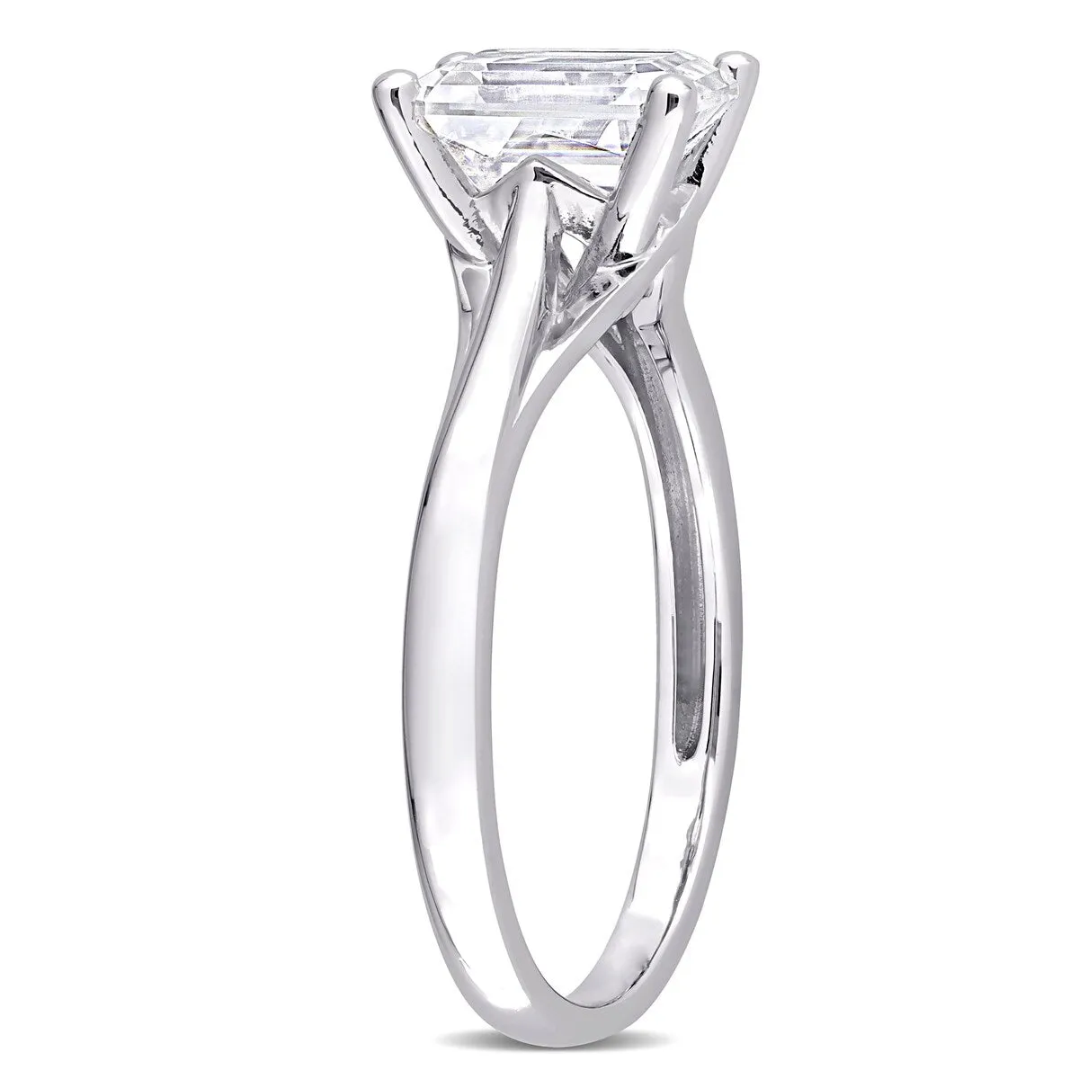 Miadora 1 3/4ct DEW Octagon-cut Moissanite Solitaire Engagement Ring in 10k White Gold sold by Zulily product image thumbnail 4