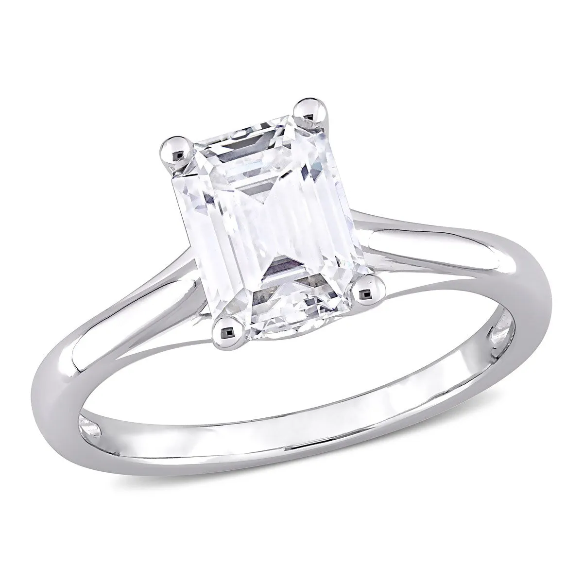 Miadora 1 3/4ct DEW Octagon-cut Moissanite Solitaire Engagement Ring in 10k White Gold sold by Zulily