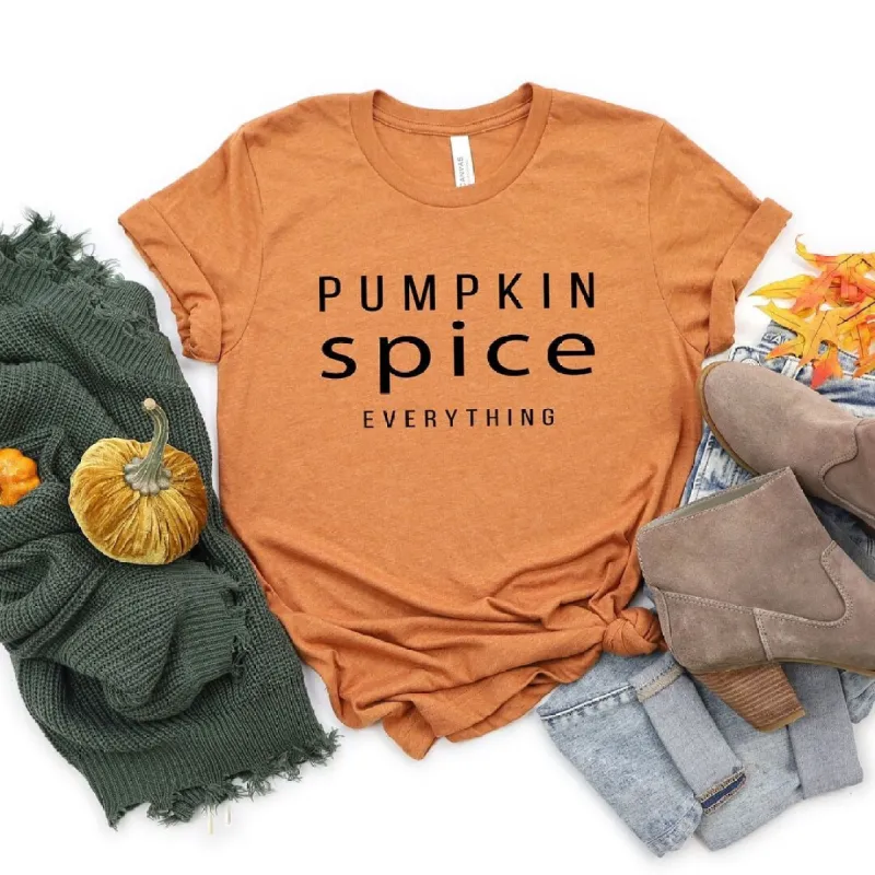 Pumpkin Spice Everything Short Sleeve Tee sold by Zulily