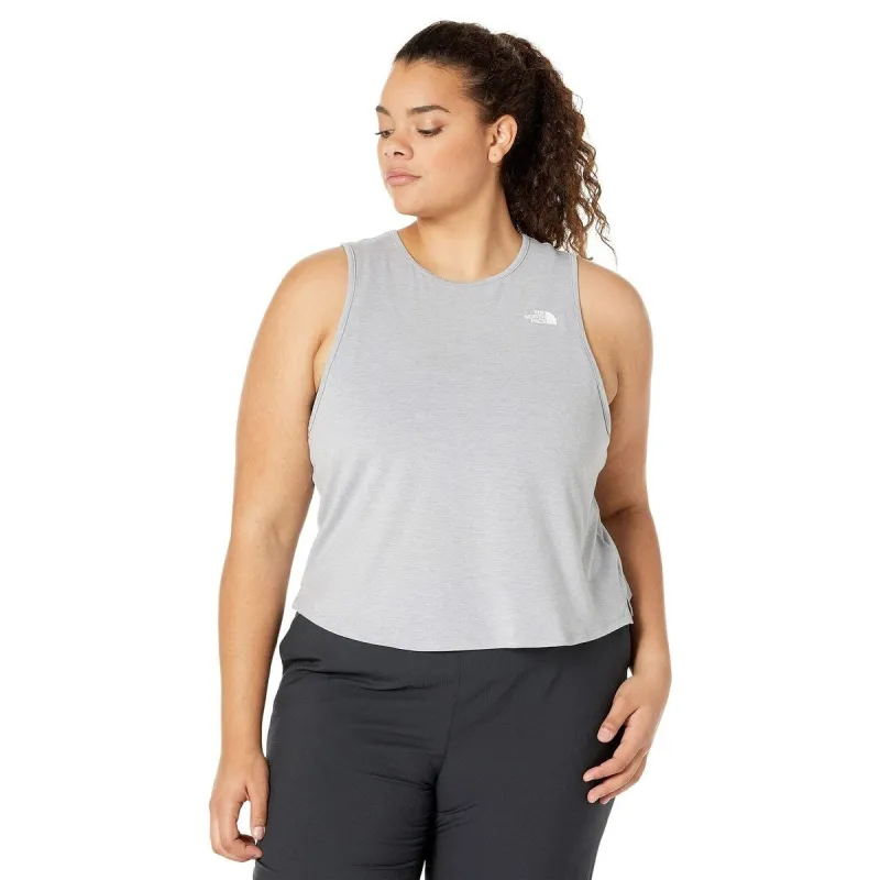 The North Face Women's Wander Cross Back Tank Gray Size 1X sold by Zulily