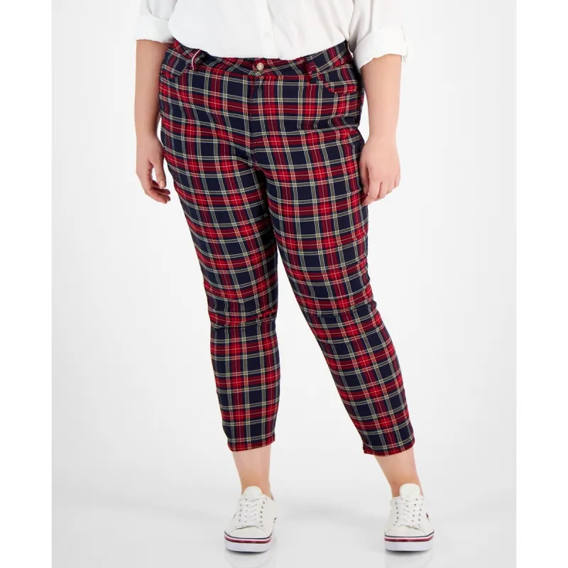 Tommy Hilfiger Women's Tribeca Skinny Pants Blue Size 16W sold by Zulily