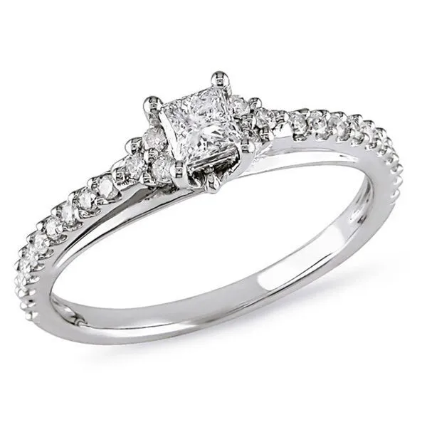 Miadora 10k White Gold 1/2ct TDW Diamond Ring sold by Zulily product image thumbnail 2