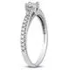 Miadora 10k White Gold 1/2ct TDW Diamond Ring sold by Zulily product image thumbnail 3