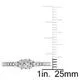 Miadora 10k White Gold 1/2ct TDW Diamond Ring sold by Zulily product image thumbnail 4