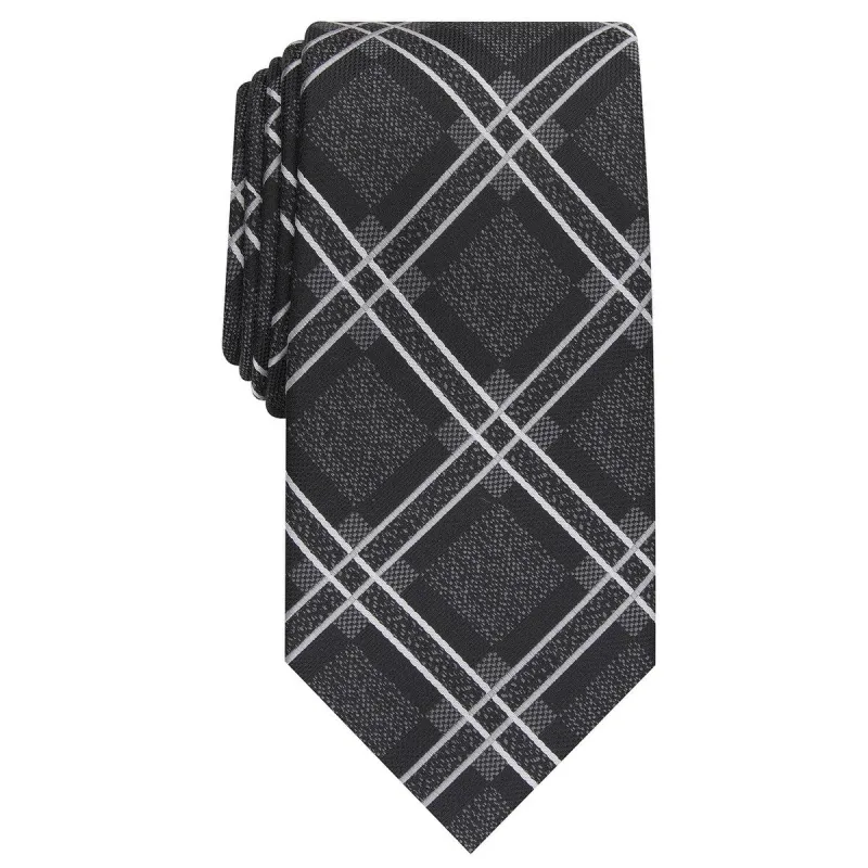 Perry Ellis Men's Denner Classic Plaid Tie Black Size Regular - One Size sold by Zulily
