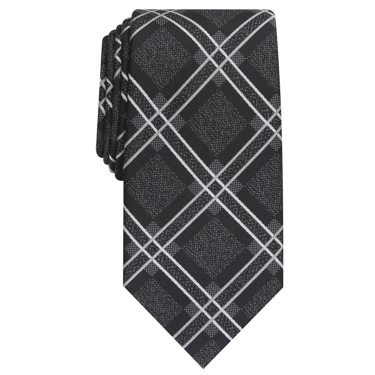 Perry Ellis Men's Denner Classic Plaid Tie Black Size Regular - One Size sold by Zulily