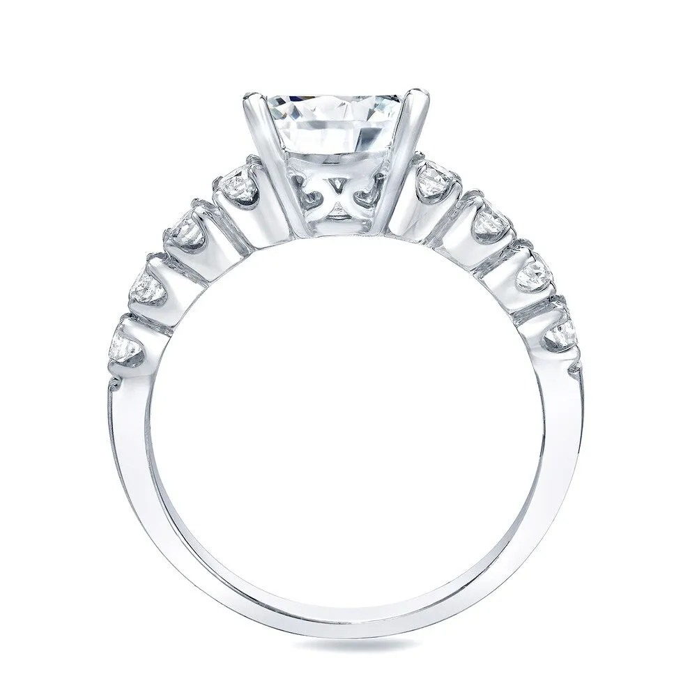 Auriya 14k Gold 2 carat TW Classic Side-stone Round Diamond Engagement Ring Set sold by Zulily product image thumbnail 5