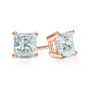Auriya 14-karat Gold Lab Grown 1.25 carat TDW Princess Diamond Stud Earrings 4-Prong Basket Push-back sold by Zulily
