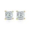 Auriya 14-karat Gold Lab Grown 1.25 carat TDW Princess Diamond Stud Earrings 4-Prong Basket Push-back sold by Zulily