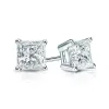 Auriya 14-karat Gold Lab Grown 1.25 carat TDW Princess Diamond Stud Earrings 4-Prong Basket Push-back sold by Zulily