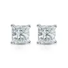Auriya 14-karat Gold Lab Grown 1.25 carat TDW Princess Diamond Stud Earrings 4-Prong Basket Push-back sold by Zulily
