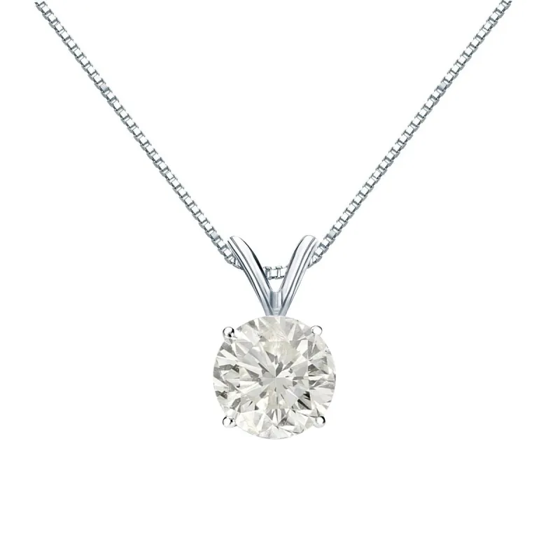 Auriya 14k Gold 1ctw Round Solitaire Diamond Necklace sold by Zulily