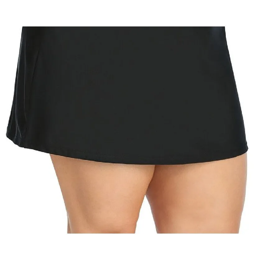 Island Escape Women's Plus TummyControl Swim Skirt wimsuit Blue Size 18W sold by Zulily product image thumbnail 3