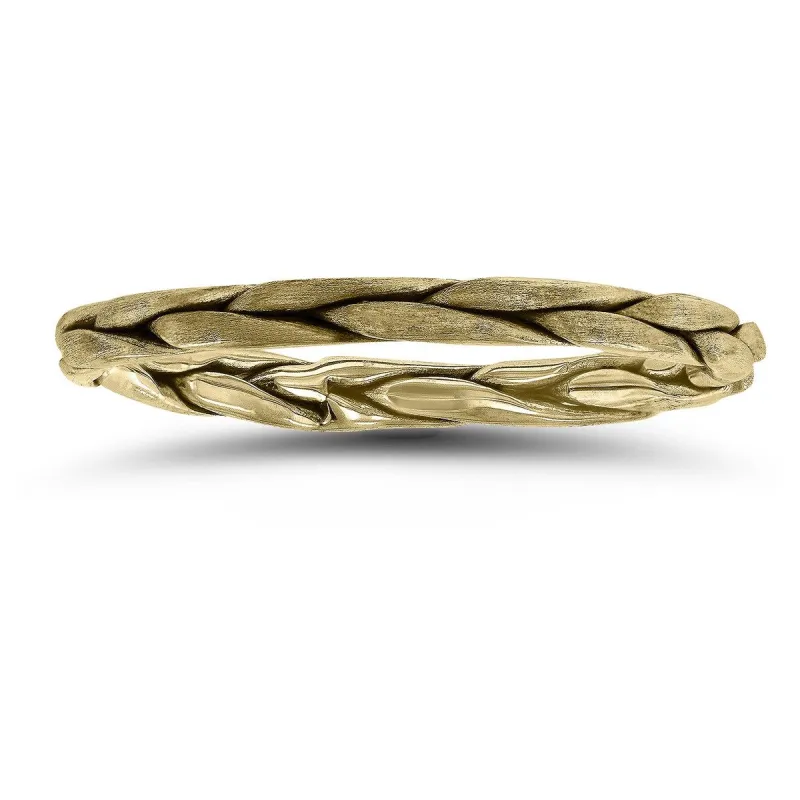 Braided Wedding Band in 14K Yellow Gold sold by Zulily