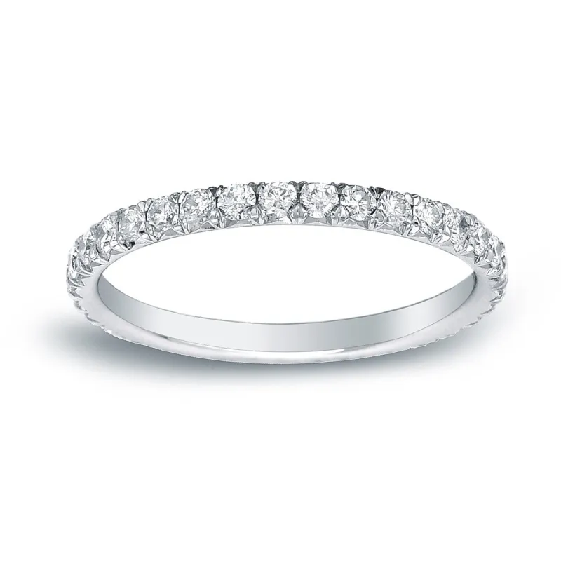 Auriya 2/5ctw Round Diamond Wedding Band 14k Gold sold by Zulily