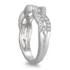 1/4 Carat TW Diamond Twist Band in 14K White Gold sold by Zulily