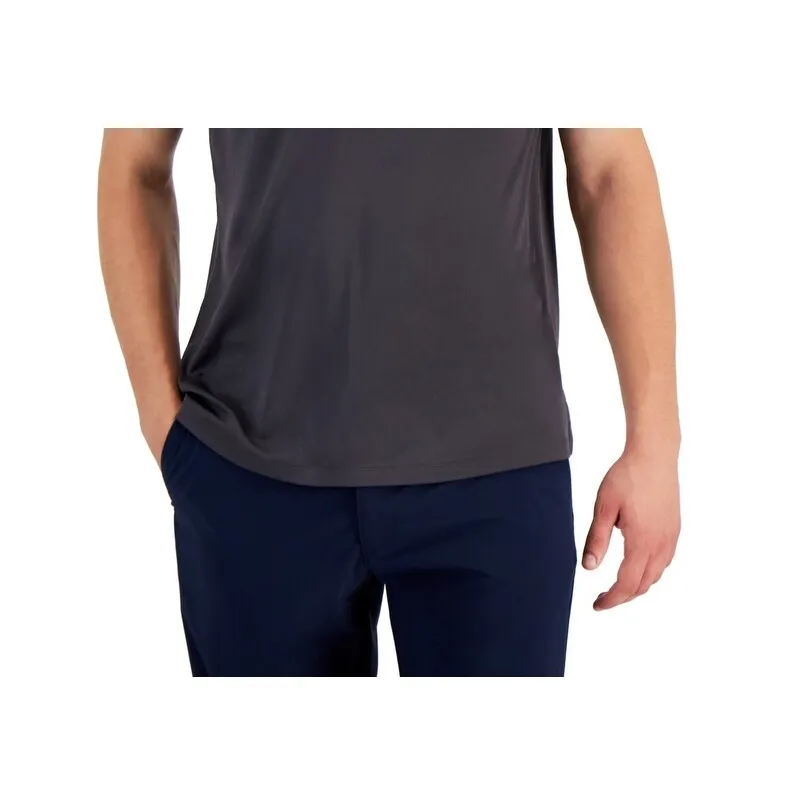 ID Ideology Men's Interlock Performance Polo Shirt Gray Size Medium sold by Zulily product image thumbnail 2