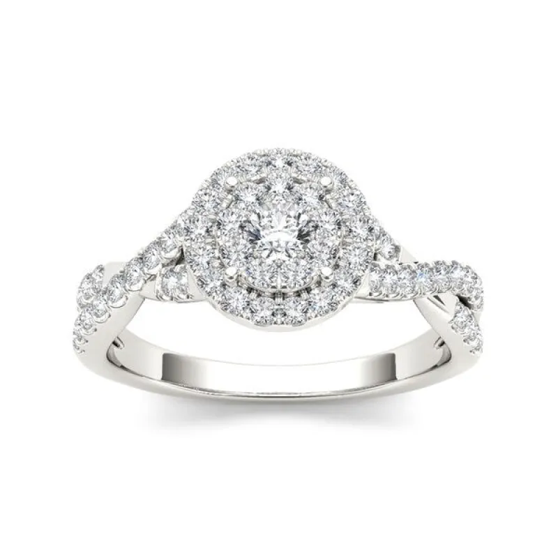 De Couer 10k Gold 1/2ct TDW Diamond Imperial Engagement Ring sold by Zulily