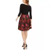 Jessica Howard Women's Pleated-Skirt Fit & Flare Dress Charcoal Size 16 sold by Zulily