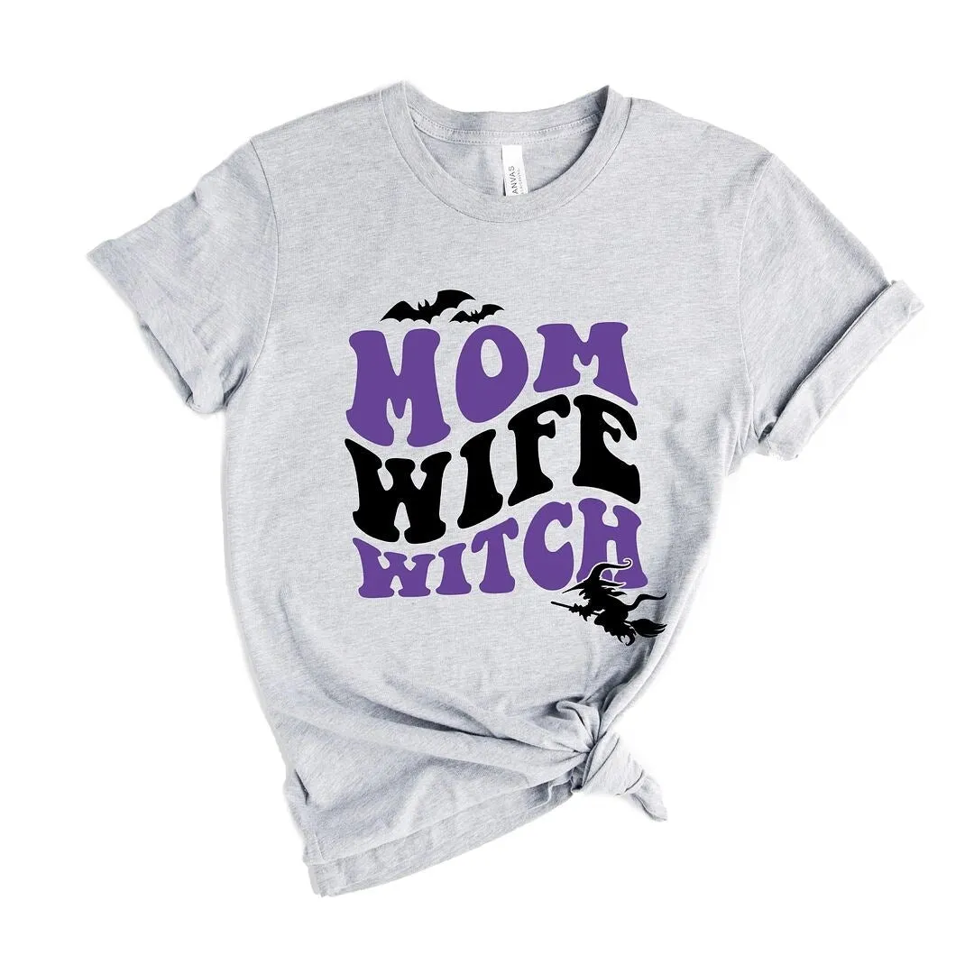 Mom Witch Wife Colorful Short Sleeve Tee sold by Zulily product image thumbnail 2