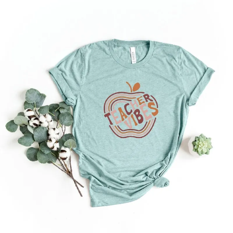Retro Teacher Vibes Short Sleeve Tee sold by Zulily