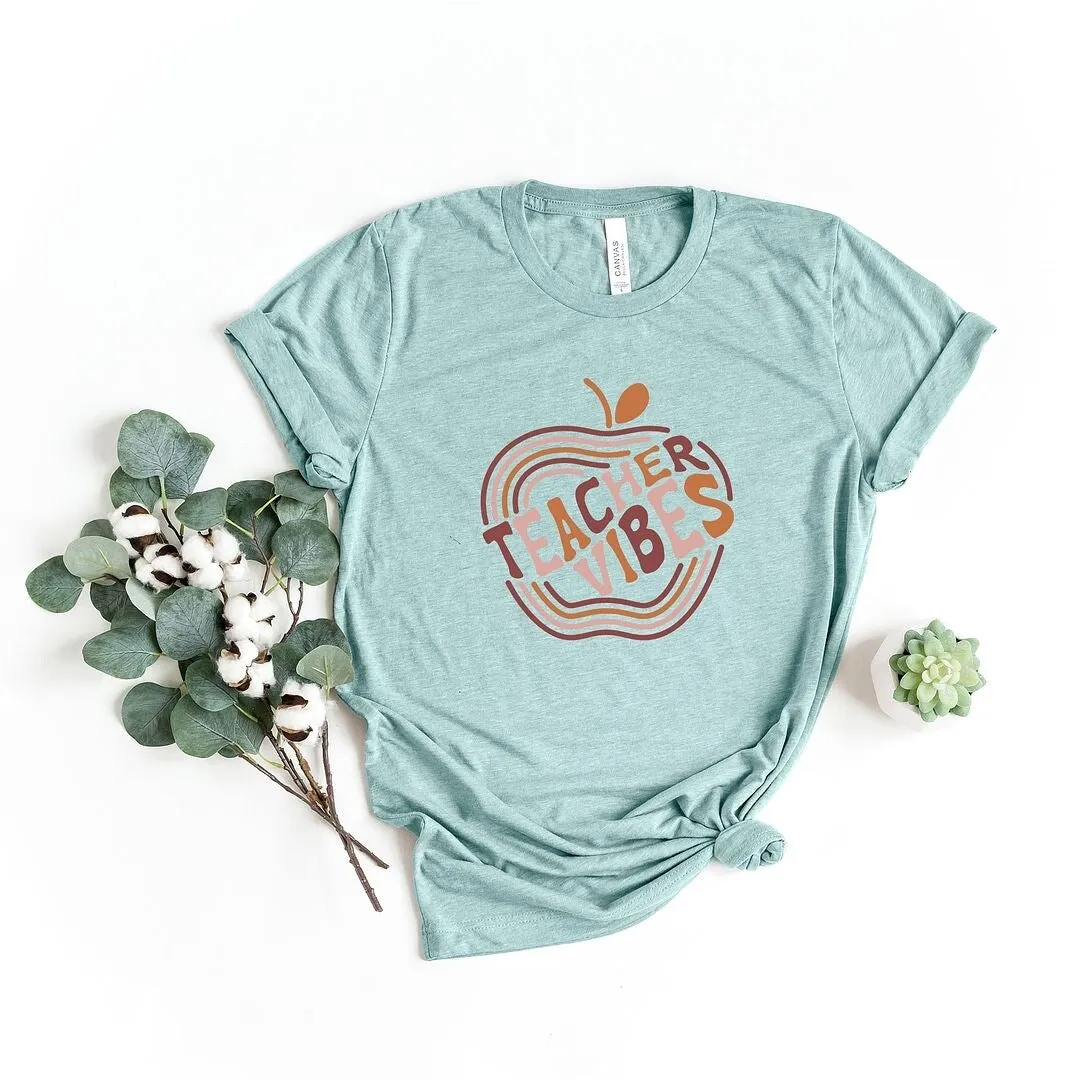 Retro Teacher Vibes Short Sleeve Tee sold by Zulily