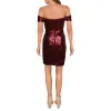 B Darlin Women's Cap Sleeve Short Sheath Cocktail Dress Red Size 1/2 sold by Zulily