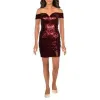 B Darlin Women's Cap Sleeve Short Sheath Cocktail Dress Red Size 1/2 sold by Zulily
