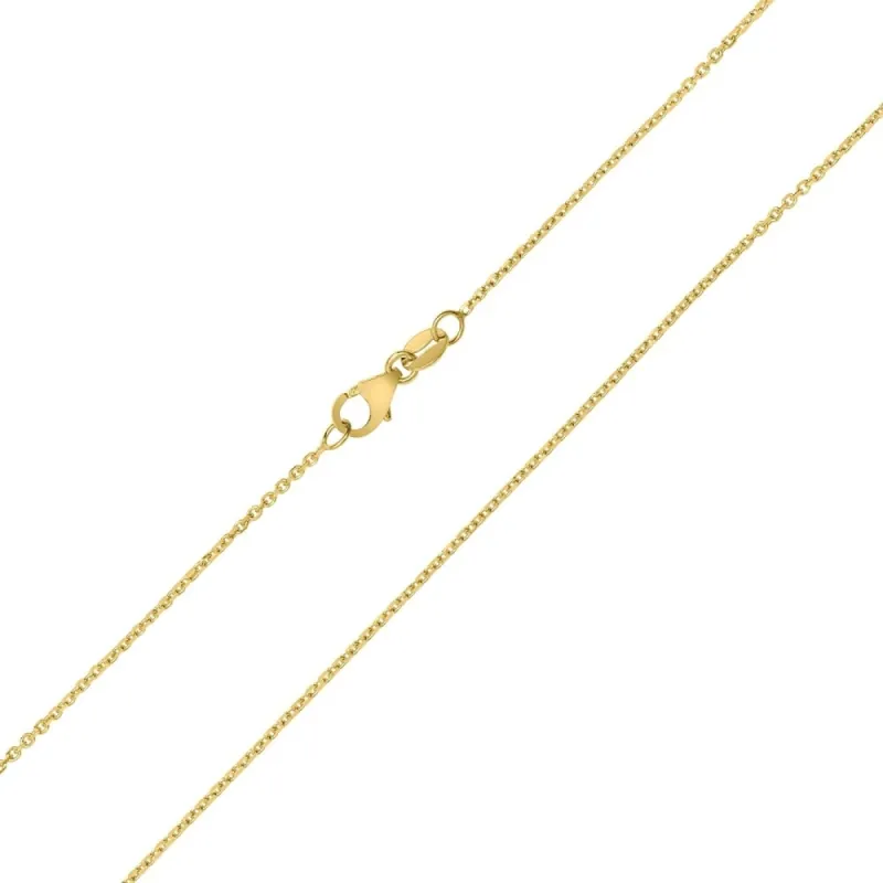 10K Yellow Gold 1.1MM Shiny Cable Chain with Lobster Clasp - 20 Inch sold by Zulily