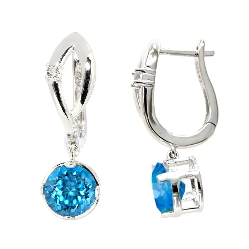 Sterling silver choice of gemstone dangling earrings sold by Zulily product image thumbnail 2