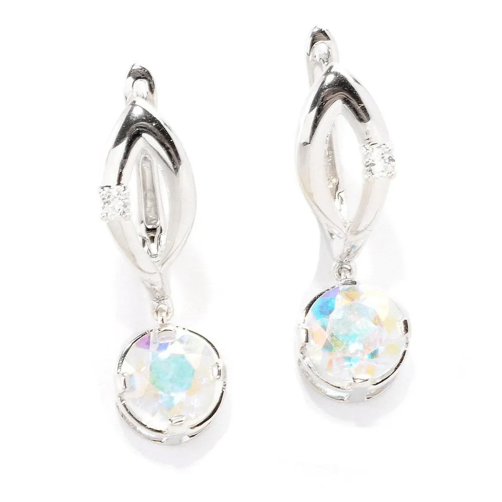 Sterling silver choice of gemstone dangling earrings sold by Zulily product image thumbnail 3
