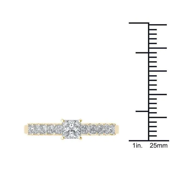 De Couer 14k Yellow Gold 1ct TDW Diamond Classic Engagement Ring sold by Zulily product image thumbnail 4