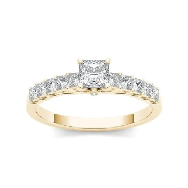 De Couer 14k Yellow Gold 1ct TDW Diamond Classic Engagement Ring sold by Zulily