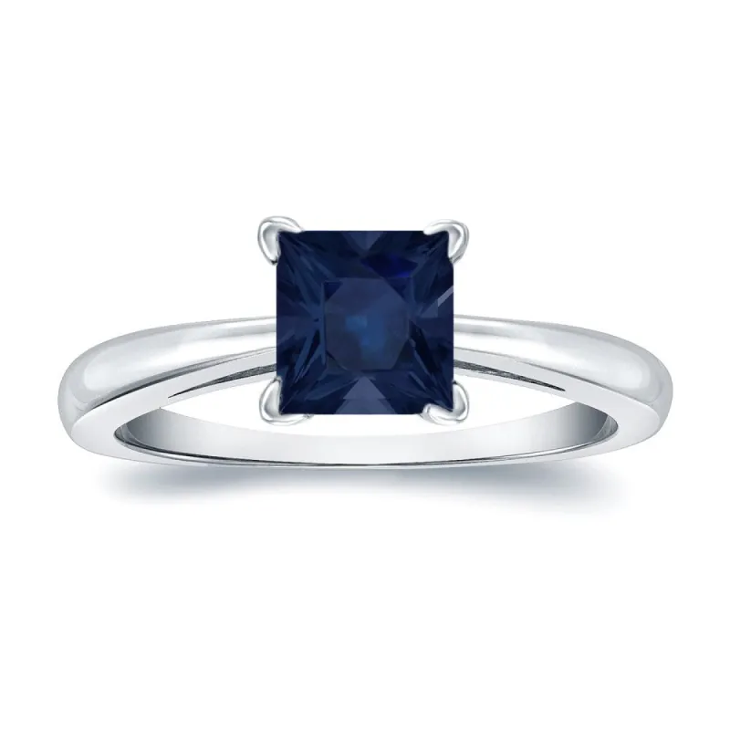 Auriya 14k Gold Princess-cut Sapphire Solitaire Engagement Ring 1ct TGW sold by Zulily