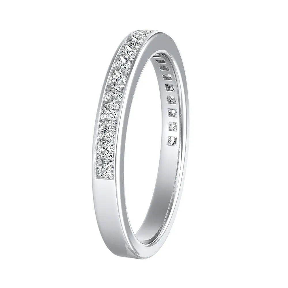 Auriya 14k Gold Princess-cut Moissanite Wedding Band 5/8ctw sold by Zulily product image thumbnail 3