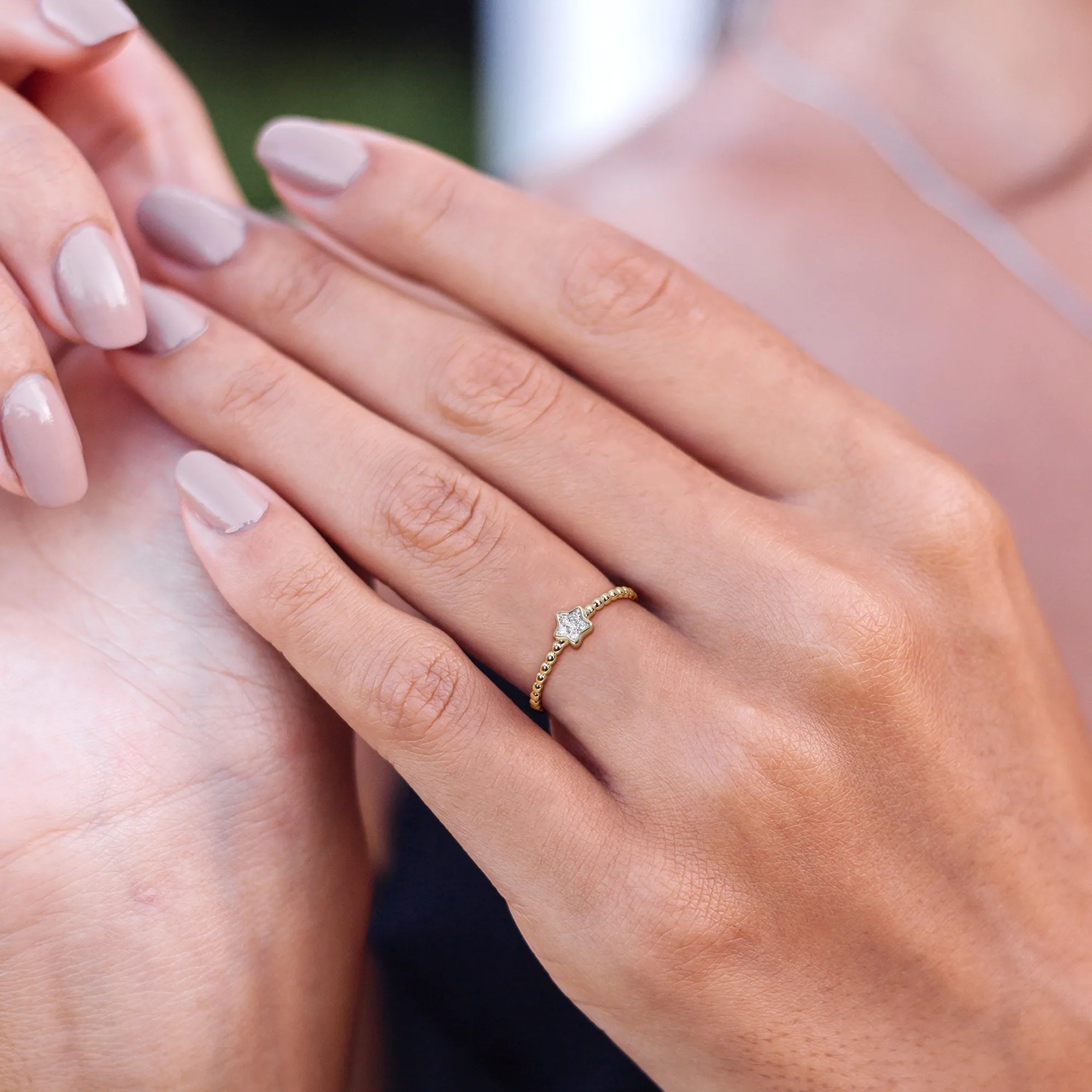 Miadora Diamond Accent Star Ring in 14k Yellow Gold sold by Zulily product image thumbnail 4
