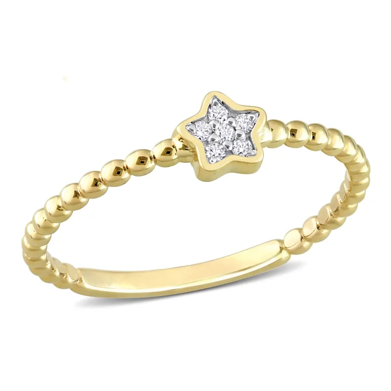 Miadora Diamond Accent Star Ring in 14k Yellow Gold sold by Zulily