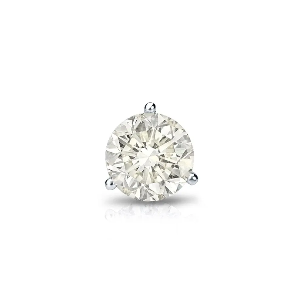 Auriya 14k Gold 1/3ct TDW Round SINGLE STUD (1) Diamond Earring sold by Zulily product image thumbnail 4