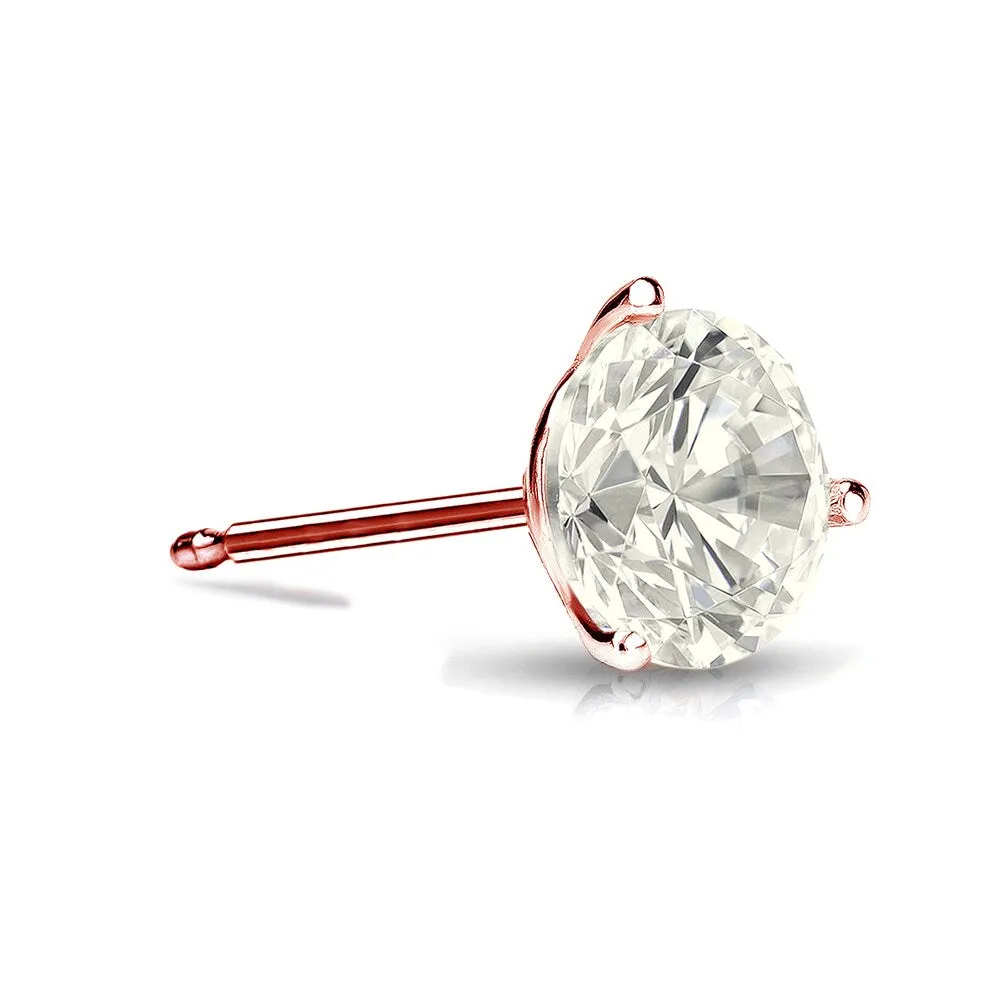 Auriya 14k Gold 1/3ct TDW Round SINGLE STUD (1) Diamond Earring sold by Zulily product image thumbnail 3