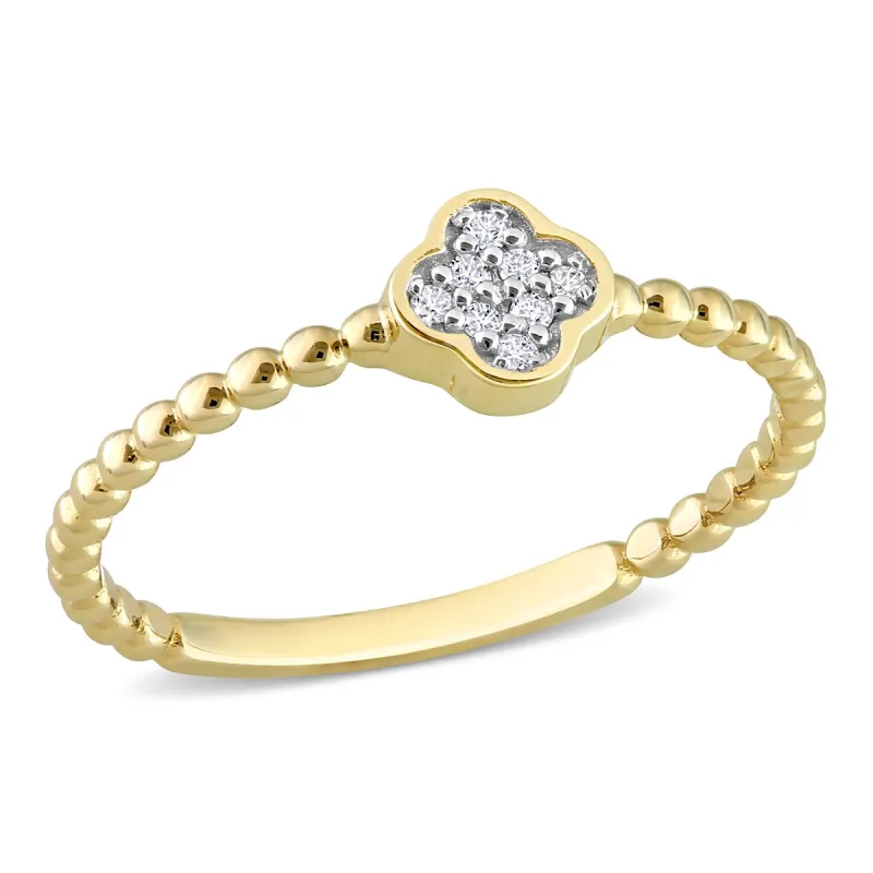 Miadora Diamond Accent Cluster Ring in 14k Yellow Gold sold by Zulily