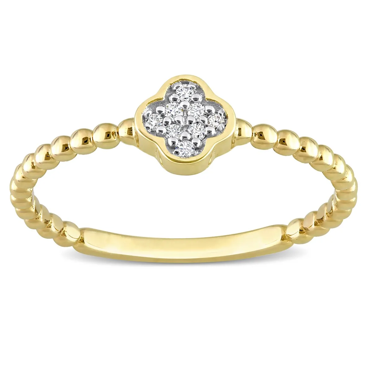 Miadora Diamond Accent Cluster Ring in 14k Yellow Gold sold by Zulily product image thumbnail 3