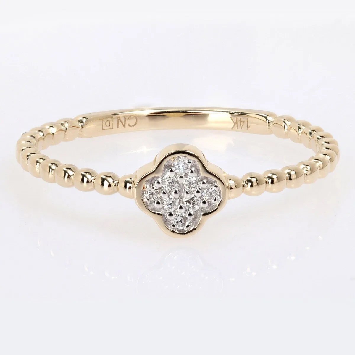 Miadora Diamond Accent Cluster Ring in 14k Yellow Gold sold by Zulily product image thumbnail 2