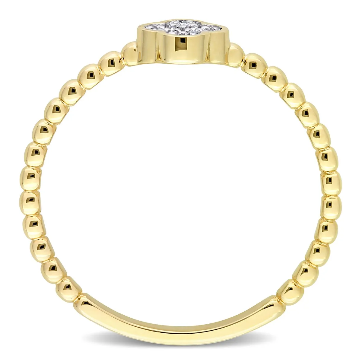 Miadora Diamond Accent Cluster Ring in 14k Yellow Gold sold by Zulily product image thumbnail 5