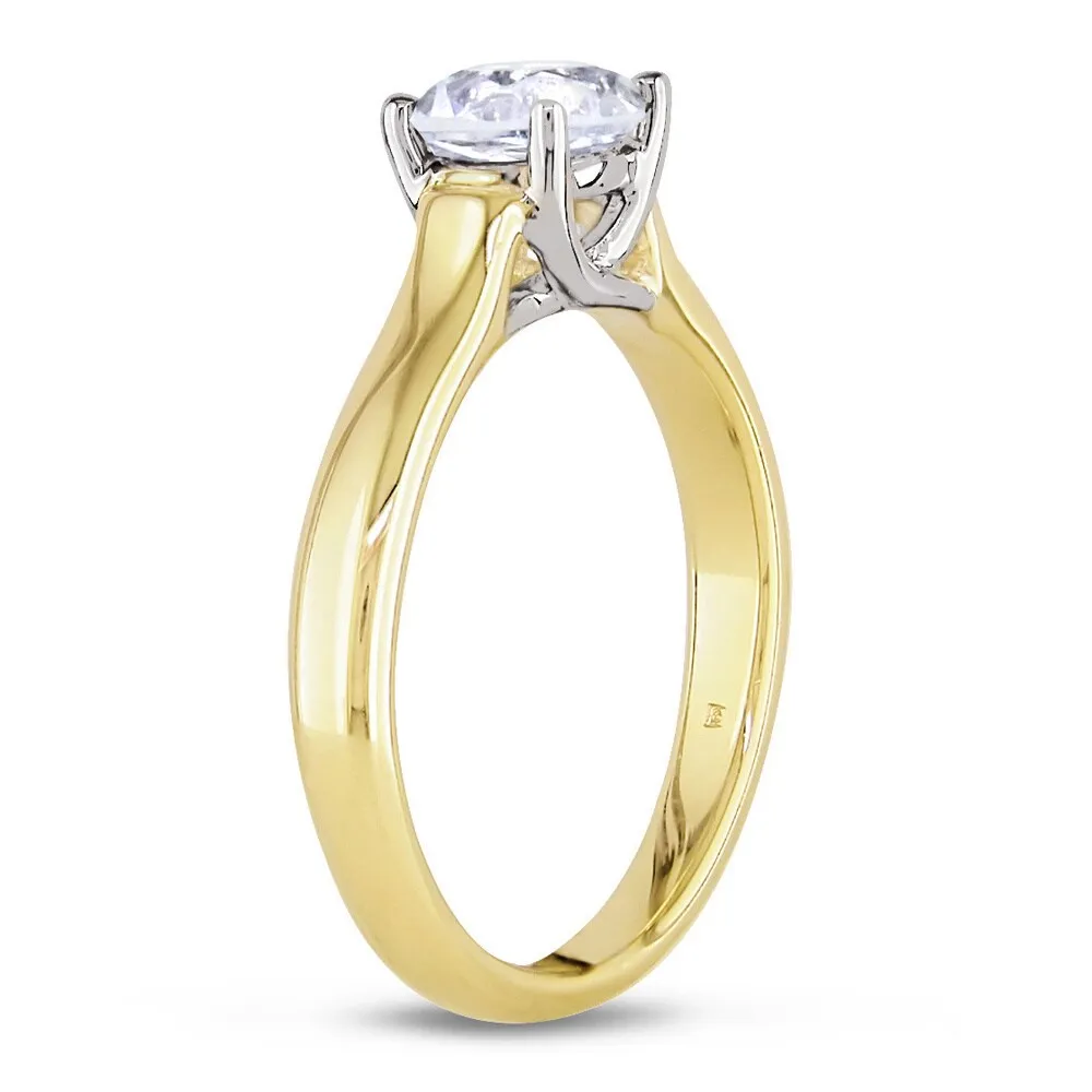 Miadora Signature Collection 14k Gold 1ct TDW Diamond Solitaire Engagement Ring sold by Zulily product image thumbnail 4