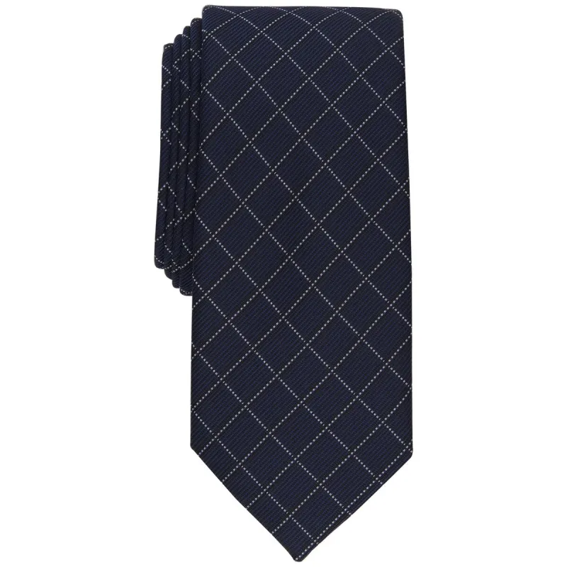Alfani Men's Slim Grid Tie Blue Size Regular sold by Zulily